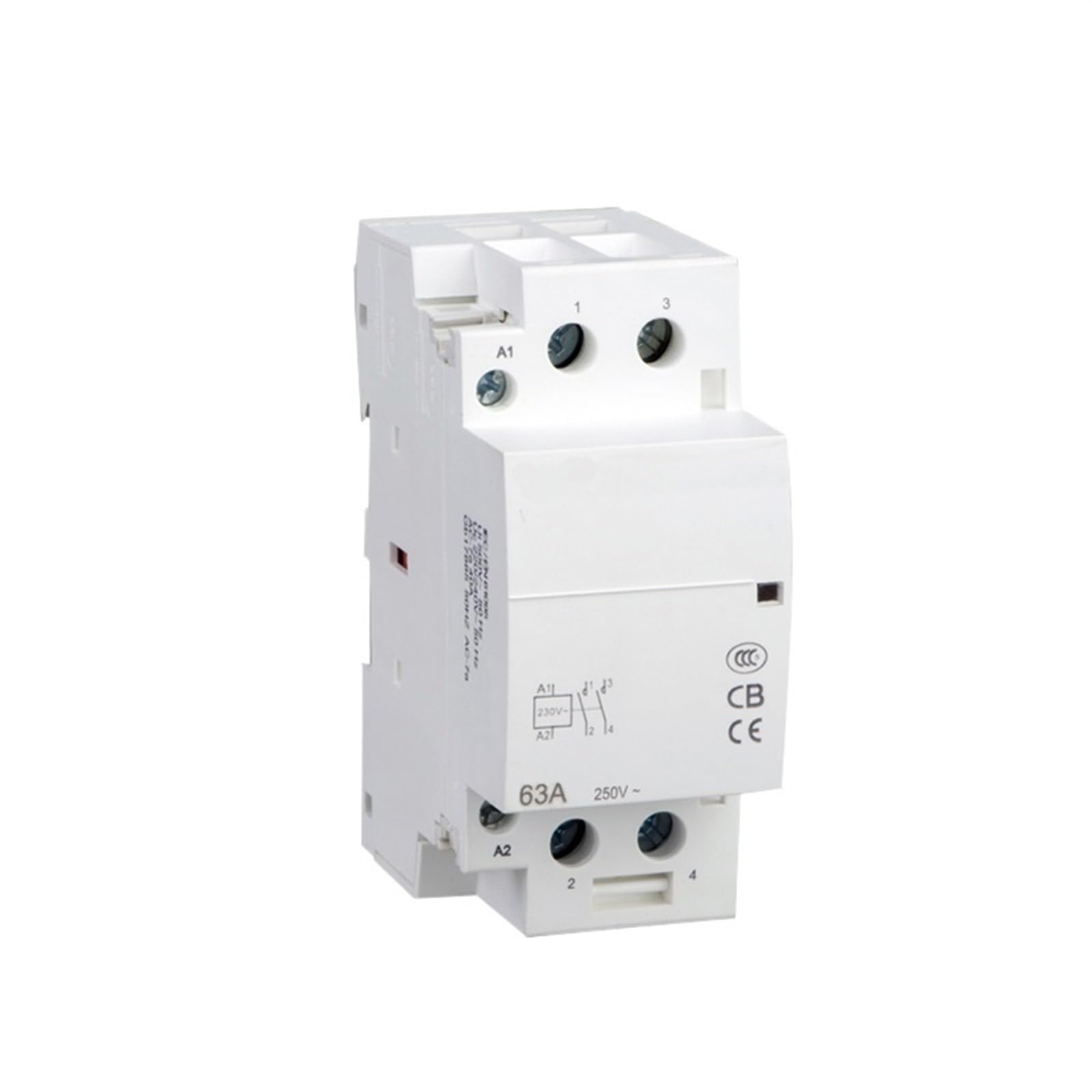 Contacteur modulaire AC 63A 220V 230V sur rail DIN pour tableau domestique