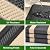 RURALITY Outdoor Rugs 6x9 Waterproof for Patios Clearance,Plastic Straw Mats for Backyard,Porch,Deck,Balcony,Reversible,Black and Beige