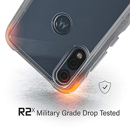 Ghostek Covert Moto E 2020 Clear Case With Stand Super Slim Thin Shockproof Design Heavy Duty Protection Hand Gripper Bumper Wireless Charging Compatible For 2020 Moto E (6.2 Inch) - (Clear) #TOP6