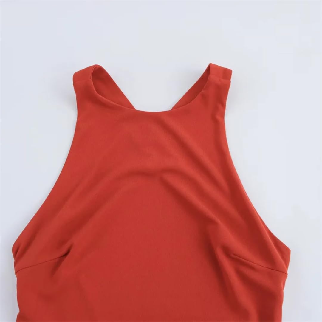 Vestido De Vestido Cruzado con Pliegue Cruzado para Mujer DecoracióN con Cremallera Ropa Casual De Primavera/Verano para Mujer