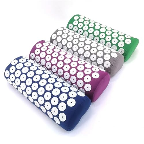 Esterilla de esteras yoga para masaje acupresión lumbar y cervical roja 2
