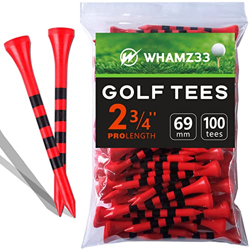 Whamz33 Professional Bamboo Golf Tee 2-3/4 Inch Or 3-1/4 Inch Pack Of 100 cover