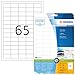 Produktbild HERMA 5027 Universal Etiketten DIN A4 klein (38,1 x 21,2 mm, 25 Blatt, Papier, matt) selbstklebend, bedruckbar, permanent haftende Adressaufkleber, 1.625 Klebeetiketten, weiß