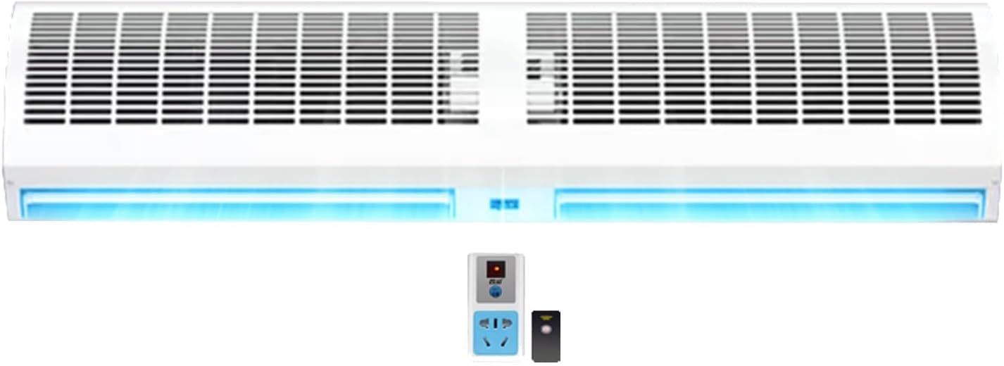 Wandventilator mit Fernbedienung - Hoher Luftstrom, geräuscharmer Luftvorhang für den gewerblichen und privaten Gebrauch