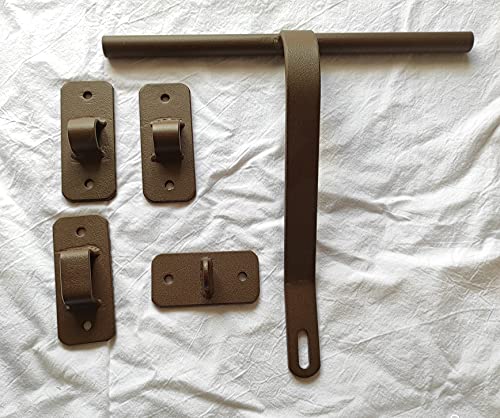 Cerrojo grande y fuerte recto,modelo basico rústico para puertas madera hierro granero imitación óxido.