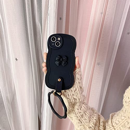 Coque silicone souple iPhone 14 Pro chaîne de poignet design