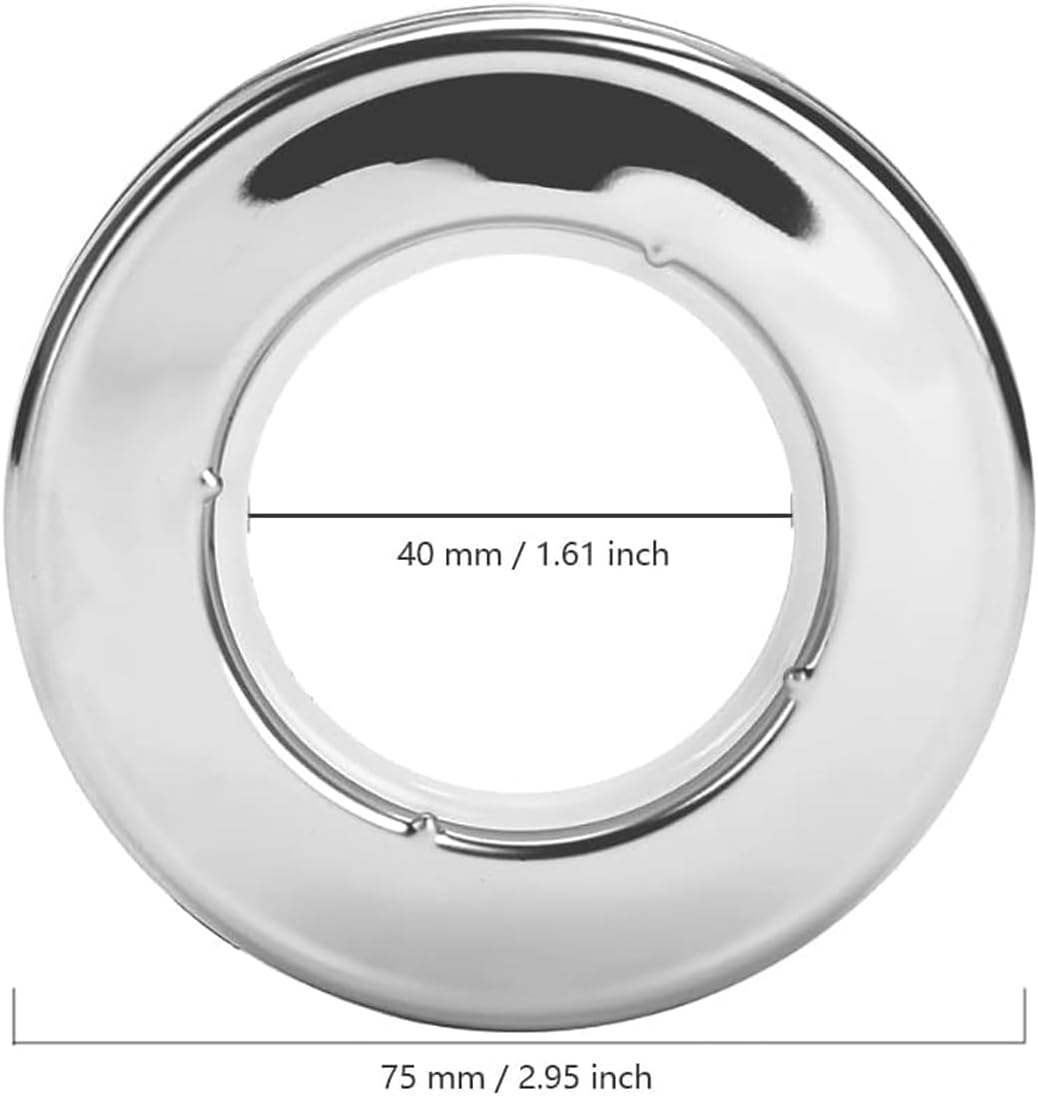 Stainless Steel Curtain Grommets Eyelet Rings Round Metal Rings Inner Diameter Inner Metal with Eyelets 1-9/16 inch Roman Grommet Curtains Set of 32 (32)
