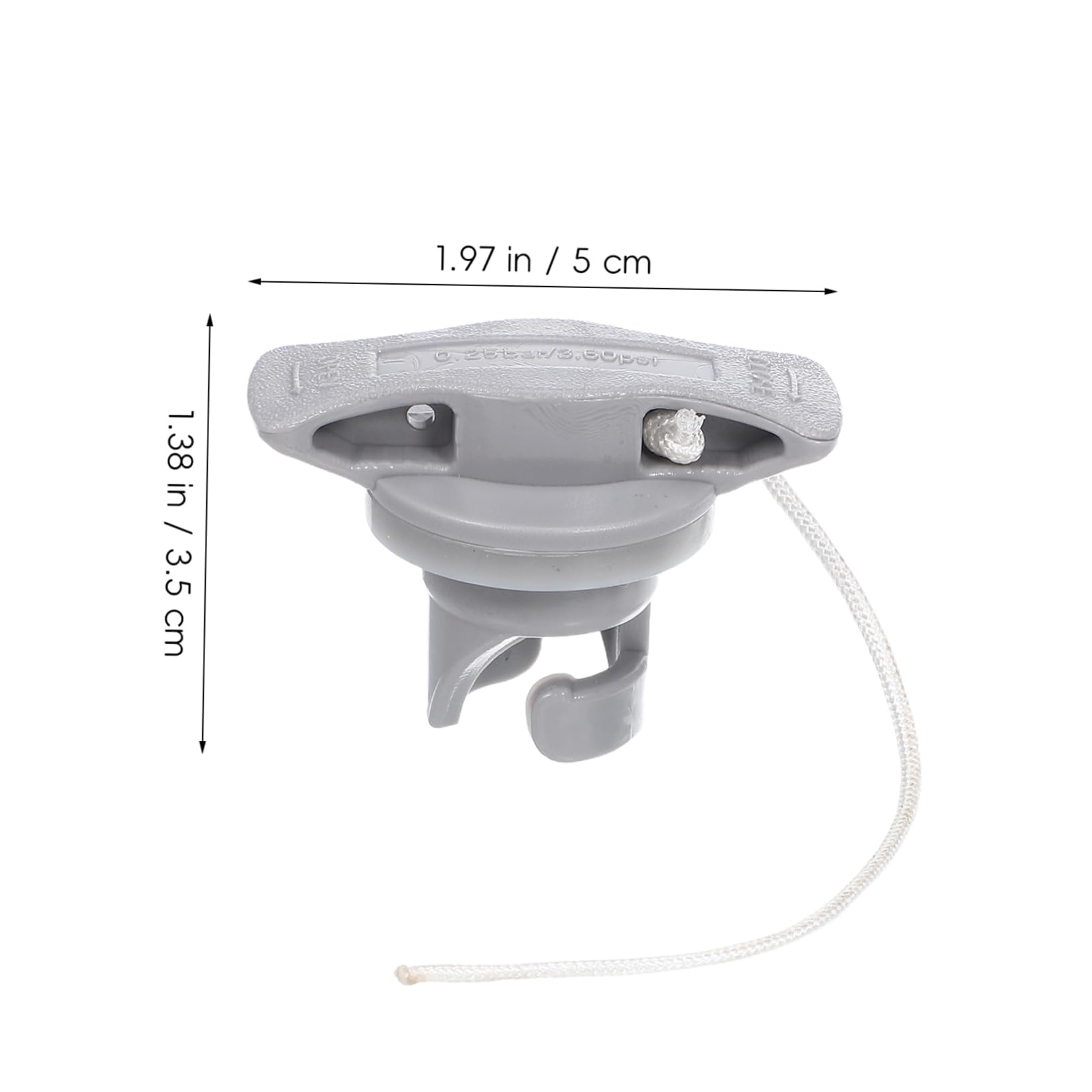 Sosoport Coperchio Valvola dell'Aria Cappucci delle Valvole Coperchio della Valvola dell'Aria Cappucci dello Stelo della Valvola dei Dadi Spina per Coperture Grigio PVC