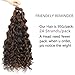 Deep Wave Twist Crochet Hair Synthetic Ocean Wave Crochet Hair 3 packs Black Mix Brown Hawaii Curl Braiding Hair Wet and Wavy Braiding Hair Extension Beach Curl for Women (P1B/30, 20