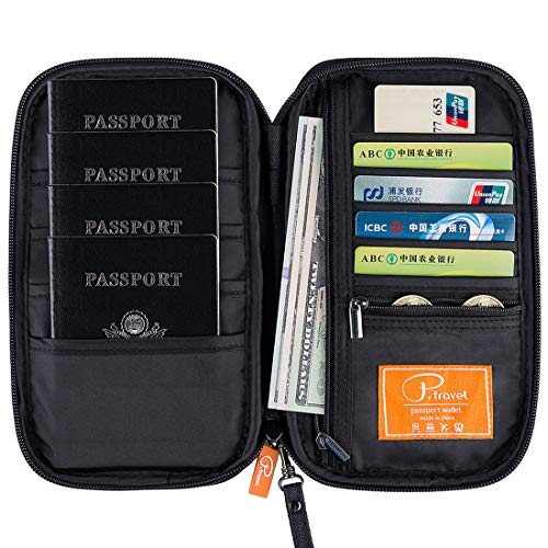 Image of VanFn RFID Travel Passport Wallet, Family Passport Holder, Trip Document Organizer P.Travel Series