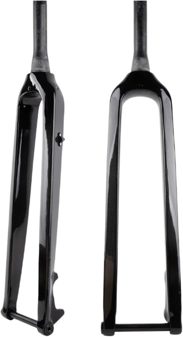 Compatible for Bike MTB Fork Fiber Rigid Bicycle Mountain Front Forks Thru Axle 15mm*100mm Fit for Wheel 26er 27.5er 29er(Tapered Gloss 26)