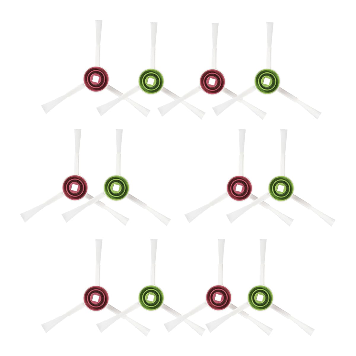 12-Pack Side Brush Replacement Parts Compatible with ECOVACS DEEBOT X1 Omni/X1 Omni (White)/T10/ T10 Plus/T10 Turbo/T10OmniT8/T9/N8/X1 Turbo/T20Omni/T9+/N8+/N8 Pro/N8 Plus/950/920/T8+