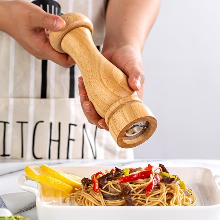 Zestaw młynka do soli i pieprzu, Narzędzia kuchenne Ręczna butelka na przyprawy Nadaje się do kuchni domowej, restauracyjnej, zbierania pieprzu świeżym powietrzu lub młynka soli(B,5in)