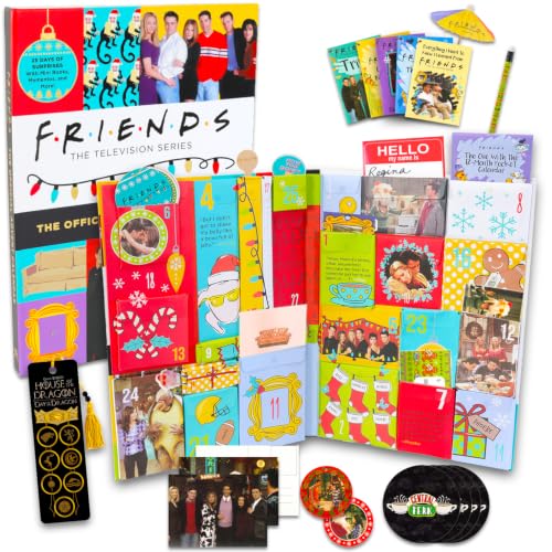 Friends 2026 Advent Calendar Countdown to Christmas - 25 Day Calendar with TV Show Trinkets and Prizes Featuring Monica, Rachel, Joey, More