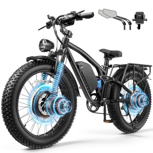 63V Electric Bike for Adults, Peak 6000W Dual Motor Ebike, 1260Wh