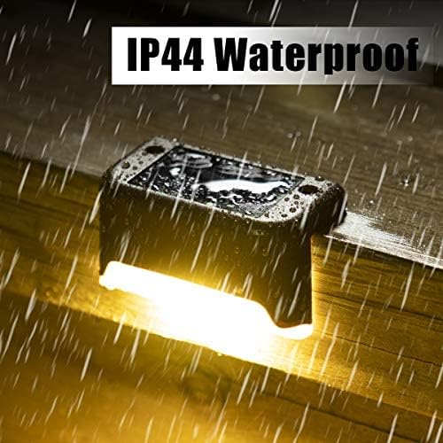 Miniatura 7 de SOLPEX Paquete de 36 luces solares para terrazas al aire libre, luces solares LED impermeables para escaleras al aire libre, escalones, vallas,