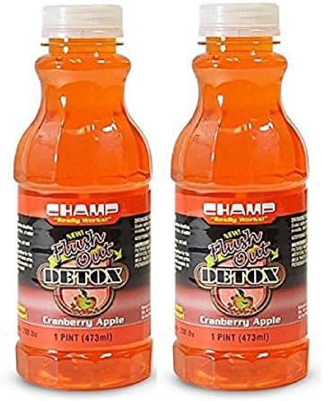 Champ Flush Out Detox Drink, Cranberry Apple, 1 Pint (2 Count)