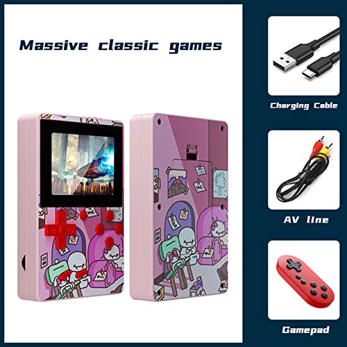 Console de videogame portátil com tela colorida de 2,6 polegadas X50 com 500 consoles de videogame p