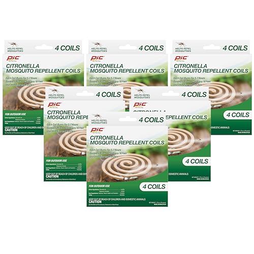 PIC CIT-Coil-4 Citronella Coils, 6-Pack (24 Total Coils)
