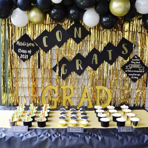 Image of TONIFUL 8 Inch Gold Glitter Letter R Table Centerpiece A-Z Gold Birthday Party Decorations,Gold Alphabet R for Birthday,Chrismas,Graduation,Bridal Shower,Wedding,Anniversary Party Supplies