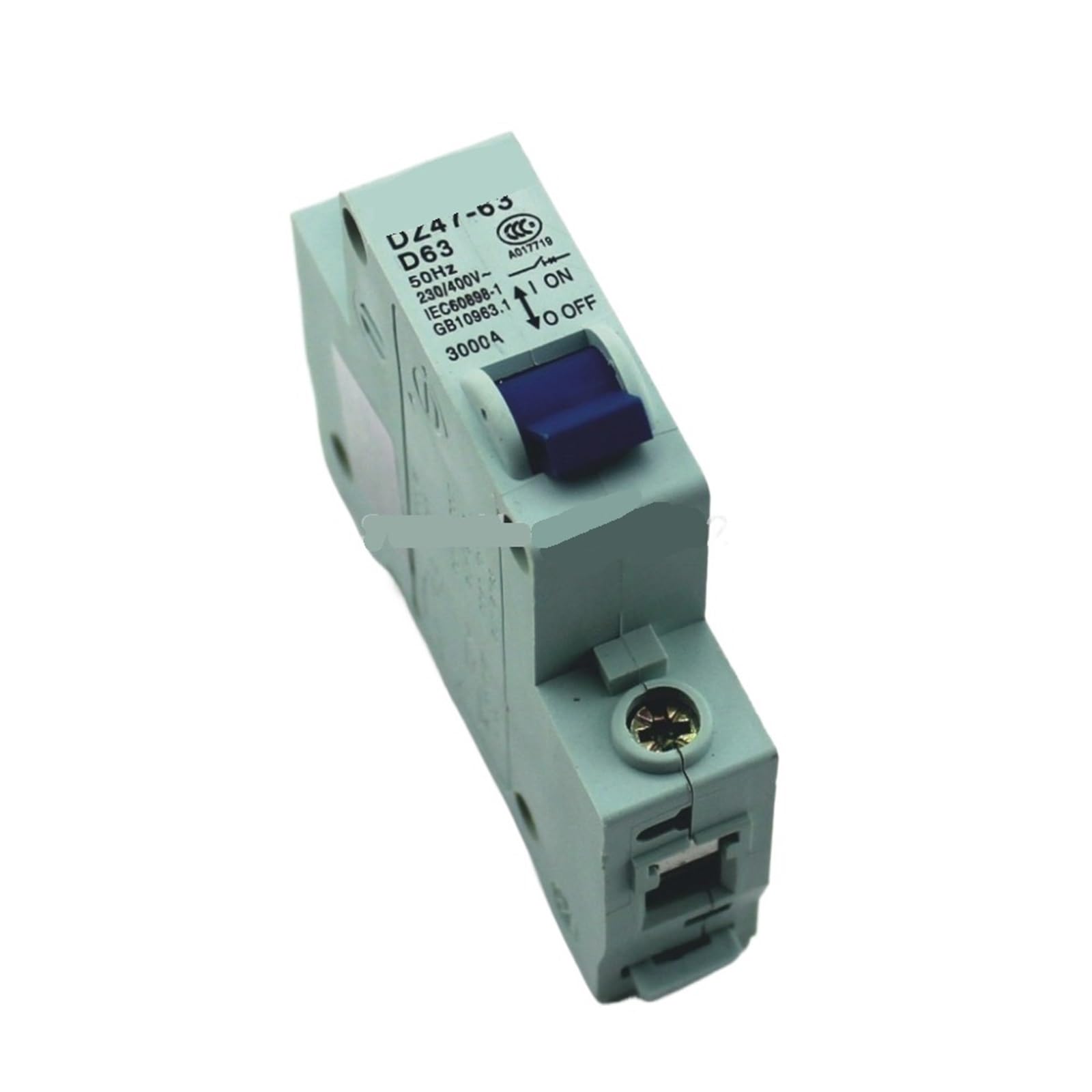 JJHQOKYNA 1P 63A D Type 240V/415V 50HZ/60HZ Mini Circuit Breaker MCB C45 1Pcs