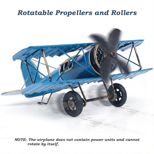Estátua de Avião, Modelo de Avião de Metal Estilo Vintage Multifuncional Ornamento Decorativo para E