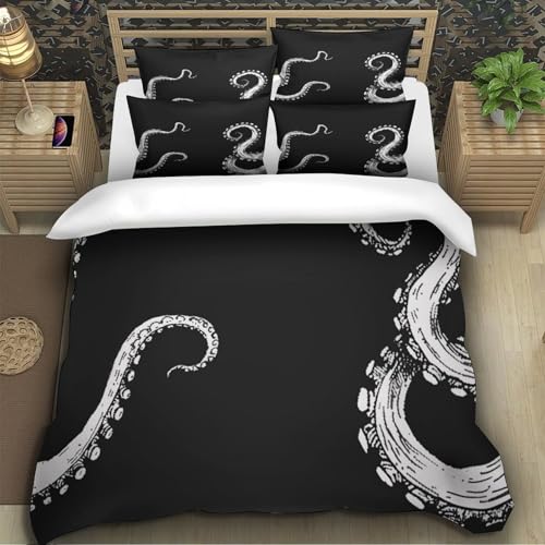 Parure de lit microfibre 220x240cm effet 3D fantastique drap housse de couette - 5
