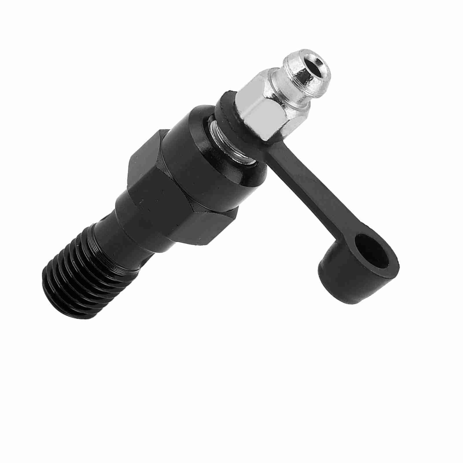VOBOR M10x1.0mm Vite di spurgo pinza freno moto Capezzolo Bullone banjo Tappo antipolvere nero per universale (Nera)