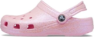 Sandália crocs classic clog glitter juvenil flamingo