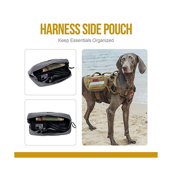 OneTigris Service Dog Vest Harness Saddle Bag Backpack Pouch, Emotional Support, Service Dog in Training,Quality Saddlebag for Tactical Dogs Vests(Grey) OneTigris Service Dog Vest Harness Saddle Bag Backpack Pouch, Emotional Support, Service Dog in Training,Quality Saddlebag for Tactical Dogs Vests(Grey)