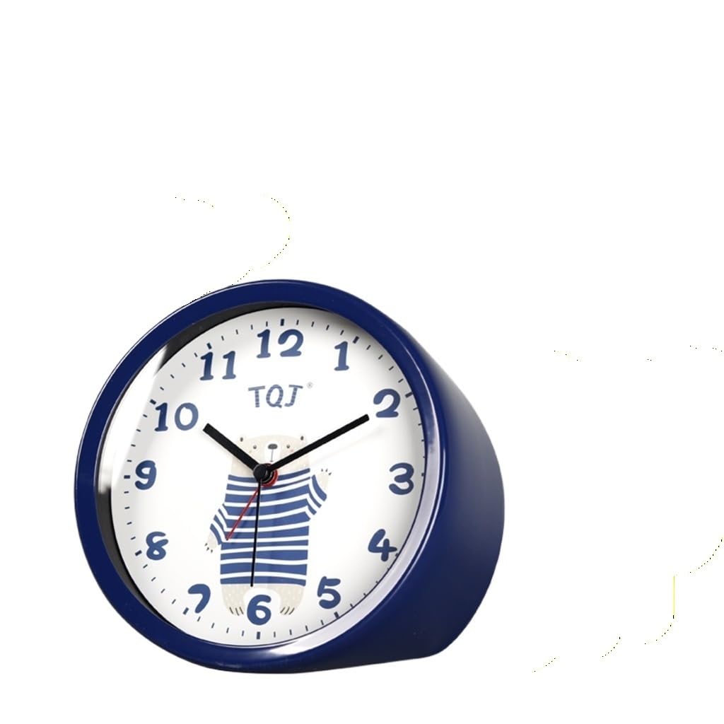 Hrwly D Alarm Clock Cartoon Bedside Table Mute Esktop Countertop Esk(D)