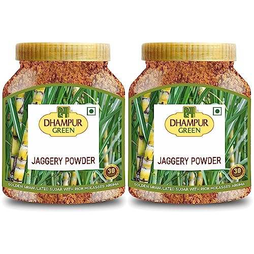 Image of Dhampure Speciality Jaggery Powder Desi Shakkar, 1.5Kg (750Gms X 2) | Chemical Free | No Added Sulphur, Color, Pesticides | Best Sugar Substitutes | Jaggery Powder For Tea, Coffee, Milk | Nutrient Rich Gud Powder | Hand Crushed Jaggery | Crushed Granular