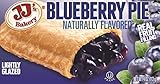 JJ's Bakery Blueberry Pie Snack Pies, Individual Dessert, Fresh-Baked, Nut-Free, Kosher Parve, 4 Oz Each (Pack of 12)