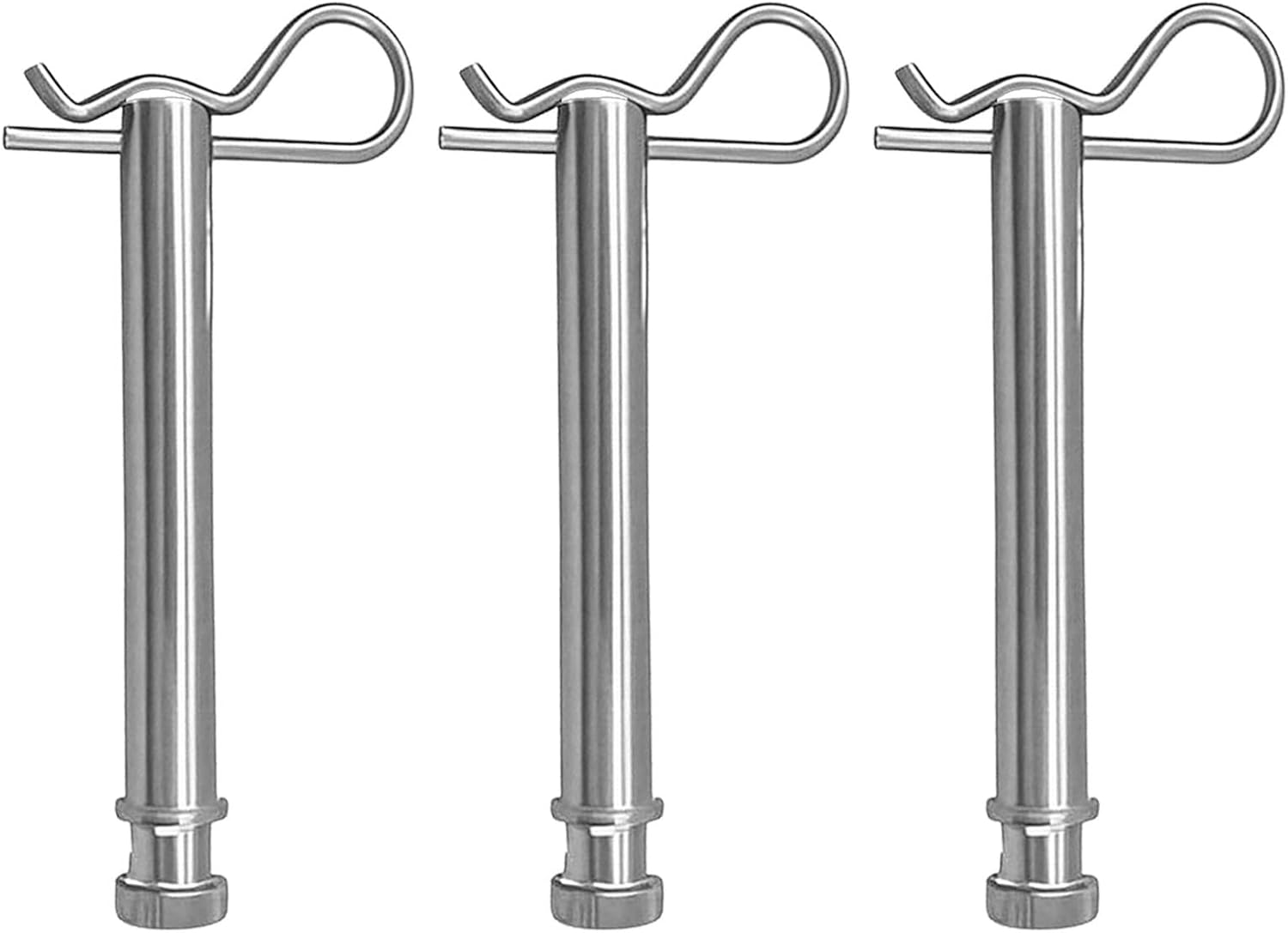 3pcs Carbon Steel Trailer Hitch Pin Clip Set for 2.5 Receiver
