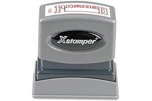 SHACHIHATA INC Posted-Inch Ink Stamp, 1/2x1-5/8 Inches, Red Ink (XST1211)