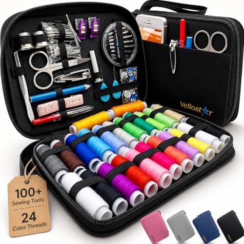 Vellostar Sewing Kit for Adults & Beginners...