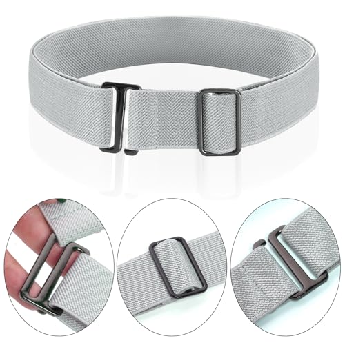 Ishua 3pcs No Show Stretch Belt Women Stretch Invisible Belt Waist for Shorts Jeans Dress3