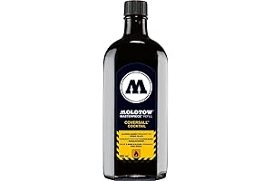 Cocktail Molotow CoversAll Permanent Ink Refill, Signal Black, 250ml Bottle, 1 Each