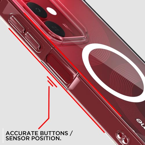 Image of Amazon Basics Back Cover for Realme Narzo 90X 5G / Realme C85 5G / Realme 15X 5G Mag-Safe Shockproof PC + TPU Protective Case Magnetic Support Bumper Case (Transparent Mag-Safe)