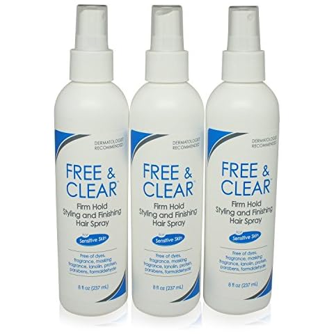 Free & Clear Hairspray Firm Hold 8 Ounce 3 pack Cover