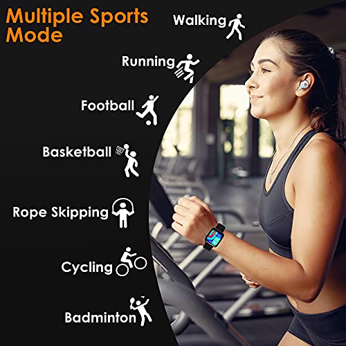 Image of Probus P15 Full Touch Smart Watch 1.69 inch Industry Leading Display With 7 Days Battery Life, IP67 Water Resistant ,Blood Oxygen and Heart Rate Monitor, Sleep & Step Tracker, Smart Notification And Multiple Watch Faces(Black)