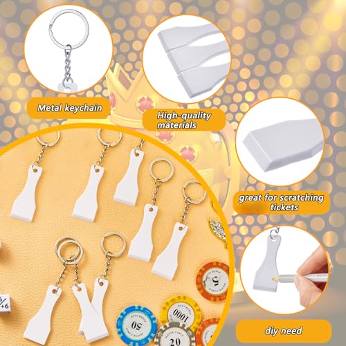 Bucherry 50 Pcs Plastic Keychains
