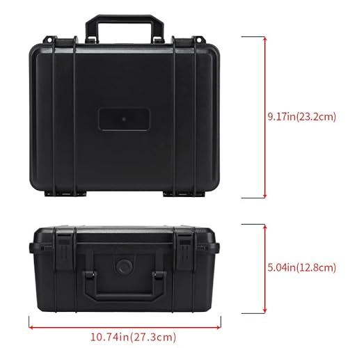 Hul 11In X 8In X 5In Waterproof Military Style Hard Case With Customizable Pluck Foam Interior For Test Instruments Compact Cameras And Tools #TOP6