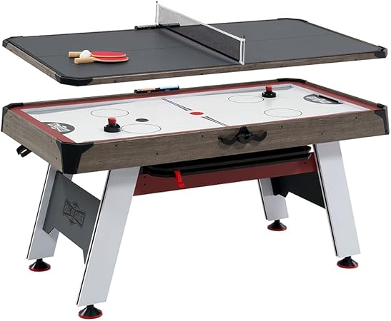 Hall of Games Air Hockey Table, Indoor Arcade Gaming Sets with Electronic Score Systems, Perfect for Family Game Rooms Hall of Games Air Hockey Table, Indoor Arcade Gaming Sets with Electronic Score Systems, Perfect for Family Game Rooms