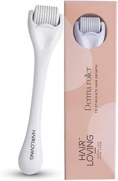Hair Loving Derma Roller for Hair Growth   0.5 mm Microneedle Scalp Roller   Stimulates Circulation & Stem Cell Activation   Improves Hair Regrowth & Nutrient Delivery   Women & Men