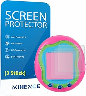 MIHENCE Compatible with Tamagotchi Uni Protective Film, PET HD Screen Protector Compatible with Tamagotchi Uni Electronic Pet [Pack of 3]