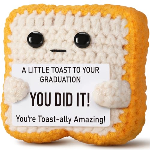 2026 Graduation Gift for College, HighSchool Grads - Funny Handmade Positive Crochet Toast...