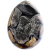 SONGZEM Natural Septarium Dragon Eggs Septarian Geodes for Home Decor Ornamet Specimen (200-300g),...