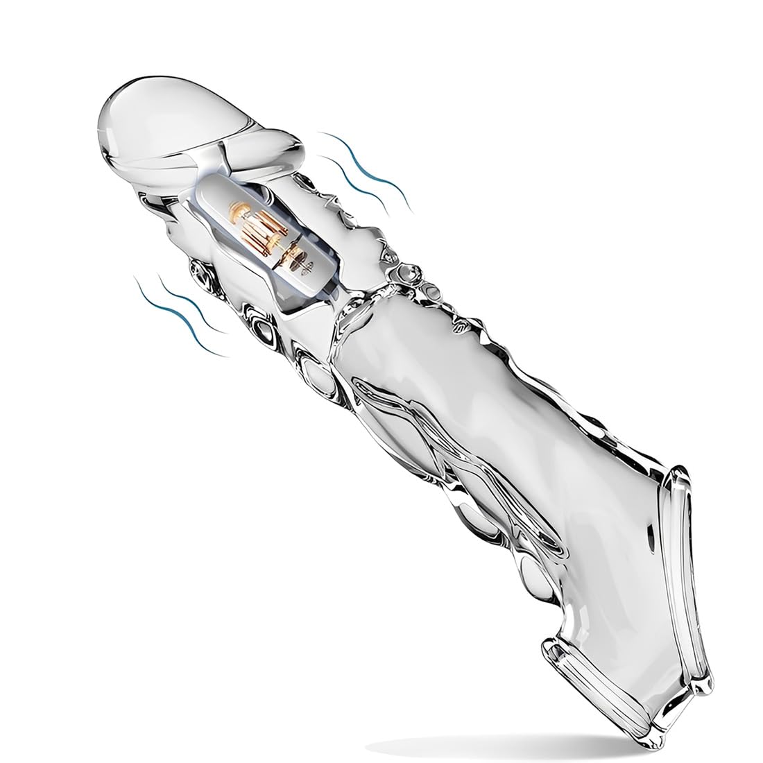 Sexytoysys Uomo, Guaina Per Pene 1 Pezzo Trasparente, Estensione Allungamento Di 8 Cm, Prolunga E Allarga Peni Indossabile, Giocattolo Sessuale Per Coppie
