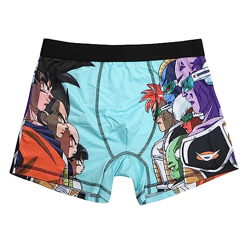 Bioworld Masculino Conjunto de Cuecas Boxer Masculinas Dragon Ball Z Anime Cartoon 3-Pack-M Preta